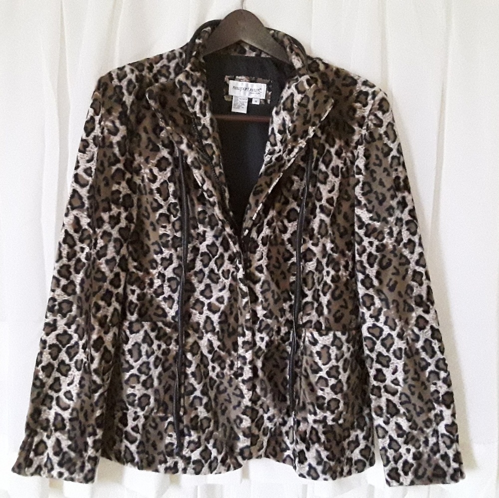 Newport News Leopard Print Jacket